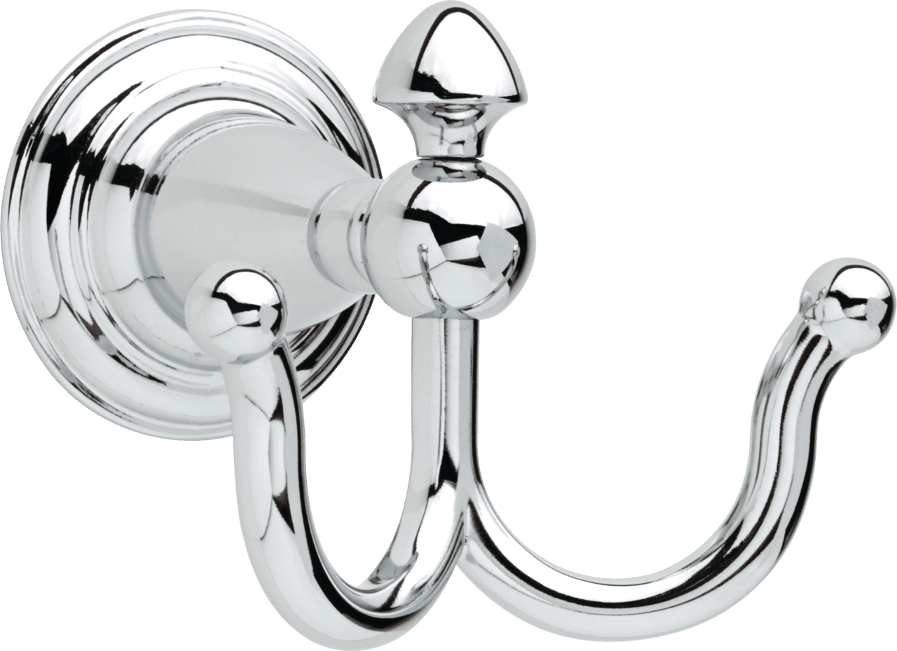 Victorian Double Robe Hook in Chrome