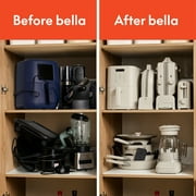 bella Flip-n-Store Belgian Waffle Maker with EverGood™ Ceramic Nonstick Coating, Power Indicator Light & Cool-Touch Handle, Oatmilk