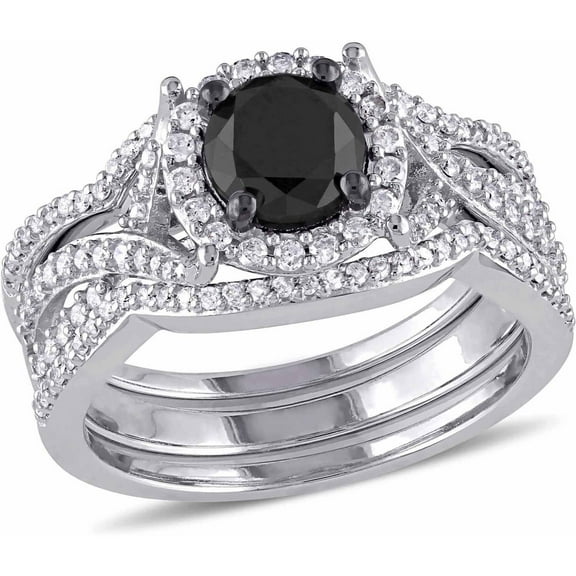 Everly Women's Diamond 10k White Gold Bridal Set