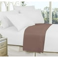 thumbnail image 3 of Elegant Comfort 1500 Premium Hotel Quality 1-Piece Flat Sheet, Softest Quality Microfiber - Full Taupe, 3 of 4