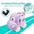 thumbnail image 5 of Baby Toy Cars for 1 Year Old, Toddler Soft Trucks Rattle Infant Toy 6-12 Months Boy Girl, 3 Pack Friction Powered Vehicle First Birthday for Kids, 5 of 7