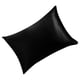thumbnail image 1 of Ounissouiy Funda de almohada simple para casa, apartamento, hotel, funda de almohada, funda de almohada de cama de color sólido Juegos de cama negro, 1 of 8