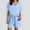 Blue, variant on Womens Two Piece Outfits Summer Linen Short Sleeve Casual Loose Fit Drawstring Shorts Sets With Pockets Womens Swimming Petite Swim Shorts Bikini plus Size Swimsuit Bathing Suits Extra Large Bathing