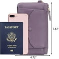thumbnail image 6 of Women's Genuine Leather Wristlet Handbags Envelope Style Cell Phone Purse Card Holder Clutch Wallet, 6 of 6