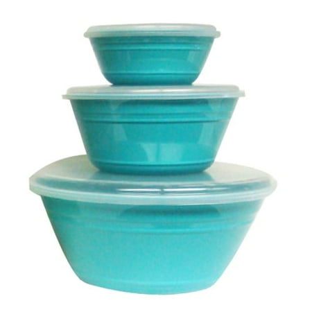 Mainstays Summer Liberty 6pc Bowl Set, Turquoise