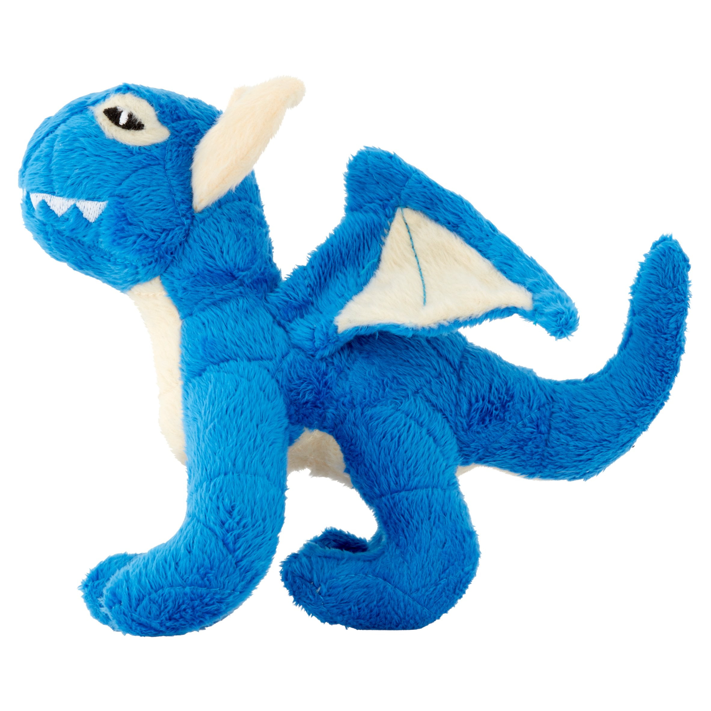 VIP Products Mighty Jr. Dragon Dog Toy, Medium, Blue