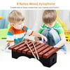 Suzicca Musical Instrument 8 Notes Wood Xylophone Includes 2 Wooden Mallets for Children Kids Educational Music Toys