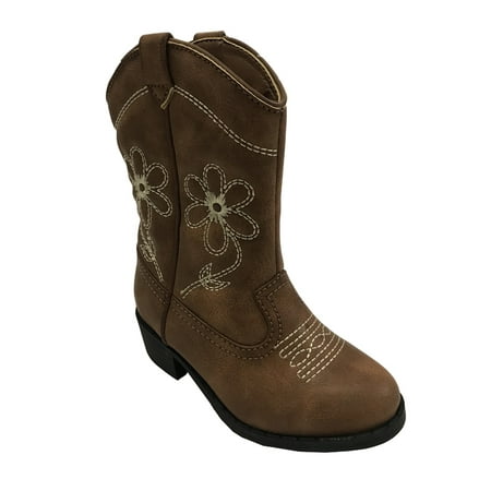 Girls'Toddler Wonder Nation Flower Cowboy Boot (Best Brand Of Womens Cowboy Boots)