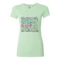 thumbnail image 2 of Wild Bobby, God Grant Me Serenity Courage and Wisdom Prayer Faith, Inspirational/Christian, Women Slim Fit Junior Tee, Mint, Medium, 2 of 3
