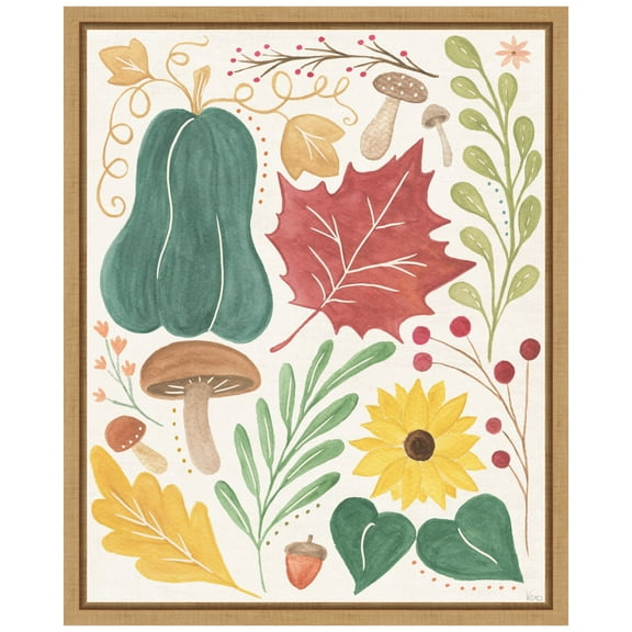 Amanti Art Mod Harvest II Framed Canvas Wall Art Print