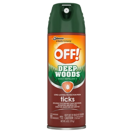 - OFF! Deep Woods® Insect Repellent V Ticks Aerosol 6 Ounces