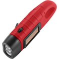 thumbnail image 2 of Hand Cranking Solar Powered Flashlight, Rechargeable Emergency LED Flashlight Carabiner Dynamo Quick Snap Clip Backpack Flashlight Torch for Outdoor Camping Climbing Hiking, 2 of 9