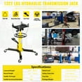 thumbnail image 3 of Acekid Dual Plunger Hydraulic Transmission Jack, 1322lbs Capacity, 33.5-69inch Lift, 2-Stage, with 8MM Non-Slip Pad, 3 of 7