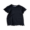 thumbnail image 4 of PEASKJP Girls' Tops, Tees & Blouses Casual Tops for Girl Girl's Graphic Short Sleeve T Shirt Summer Tee Top Halloween Shirts (Black,12-18 Months), 4 of 7