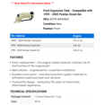 thumbnail image 2 of Front Expansion Tank - Compatible with 1999 - 2005 Pontiac Grand Am 2000 2001 2002 2003 2004, 2 of 2