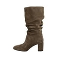 thumbnail image 6 of Via Spiga | Naren Slouchy Block Heel Boot | Grey | Size 6.5, 6 of 8