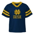 thumbnail image 2 of Toddler Outerstuff Navy/Gold Notre Dame Fighting Irish Red Zone Two-Piece V-Neck Top and Pants Set, 2 of 4
