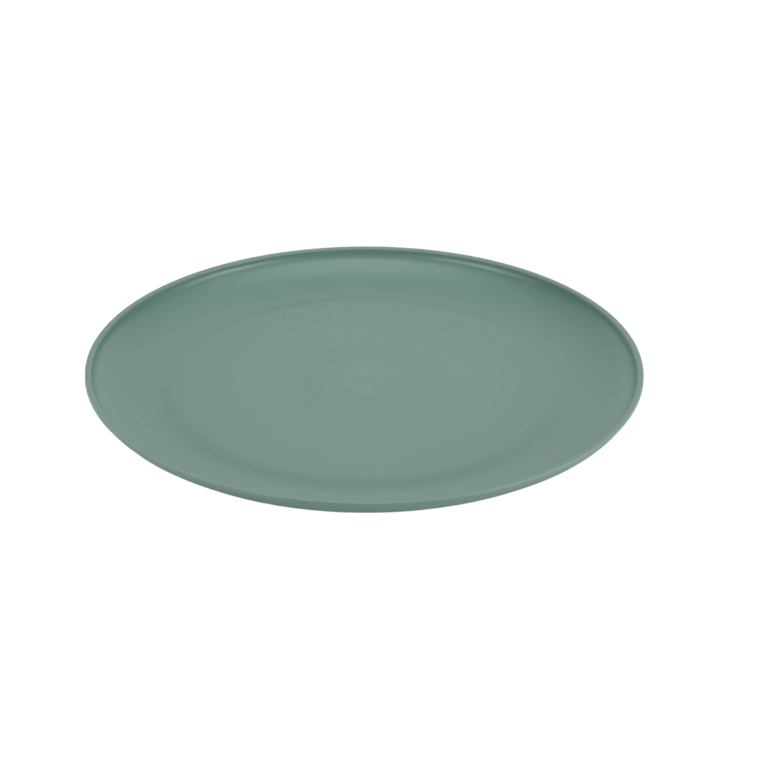 Mainstays 10.5" Round Plastic Plate, Sage