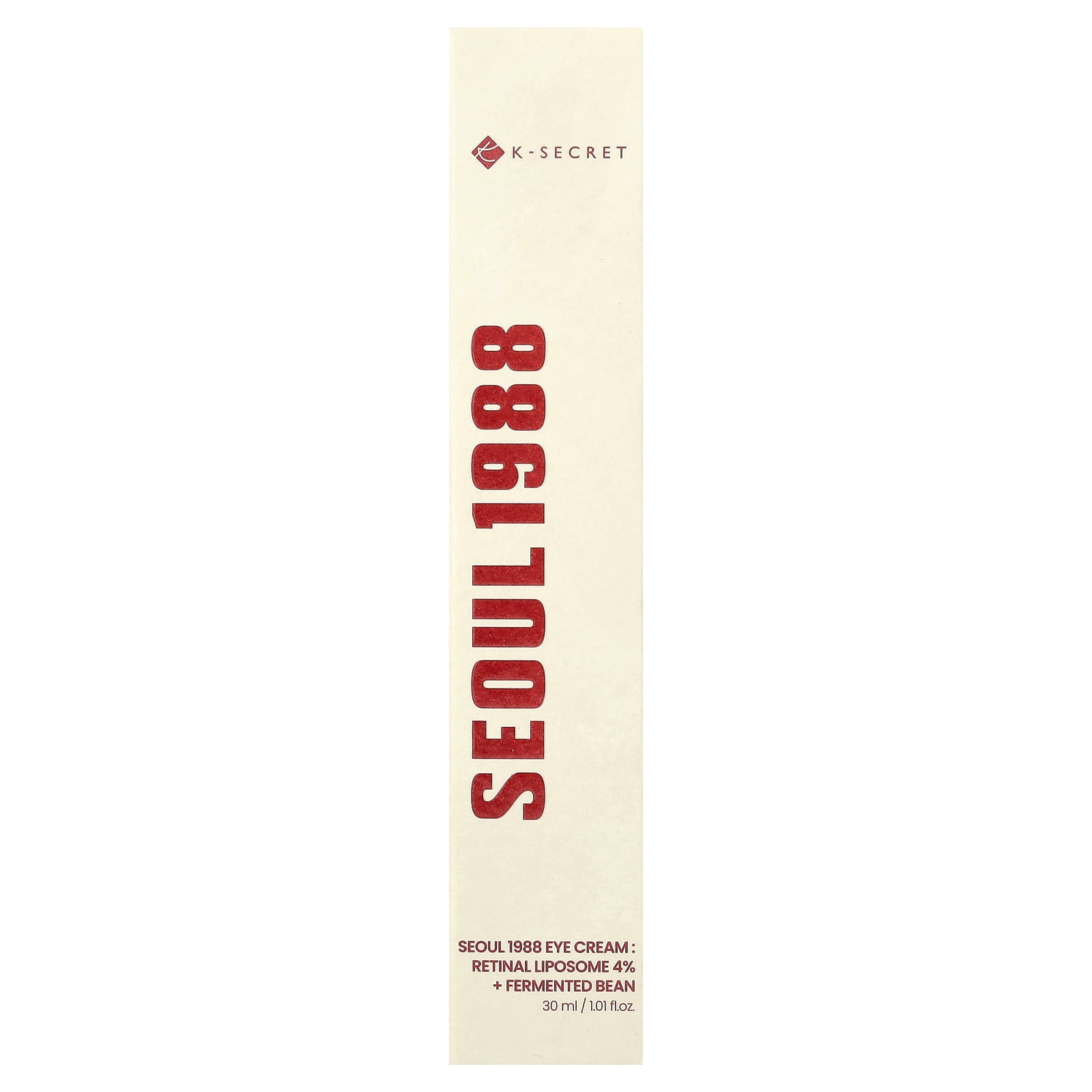 K-Secret Seoul 1988 Eye Cream, Retinal Liposome 4% + Fermented Bean, 1.01 fl oz (30 ml)