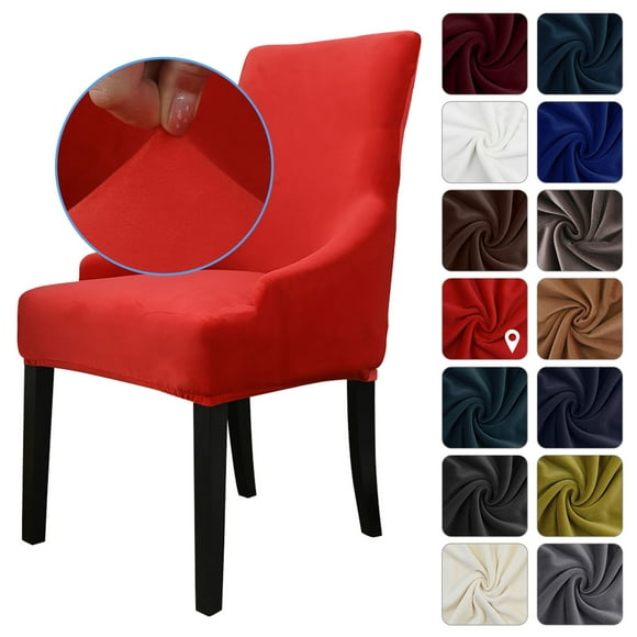 Chair Cover Chair Slipcovers Removable Washable Soft Dining Chair Protector Cover Red