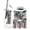 Color 2, variant on Bathroom Accessory Set 6 Piece for Girls Zebra Stripes Leopard Print Floral Accents Trash can, Toothbrush Holder, Toothbrush Cup, Soap Dispenser, Soap Dish, Toilet Brush Holder