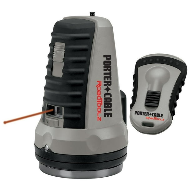 Porter Cable Robotoolz Rt 7210 1 Robolaser 1 8 Inch At 100 Feet Self Leveling Interior Point Laser With Remote Walmart Com Walmart Com