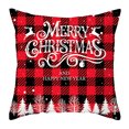 thumbnail image 1 of Christmas Pillow Covers 18X18 Inch, Christmas Throw Pillow Covers Decoration, Merry Christmas Cushion Case, Cushion Cover Pillowcase for Sofa Couch Home Decor Multicolor, 1 of 1