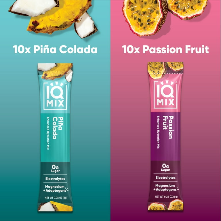 glutathione iq drink IQ BAR Electrolytes Powder Packets for Hydration and Brain Support