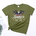 thumbnail image 5 of idosla 250 Anniversary USA Shirt Women's Retro Statue of Liberty 250Th T-Shirt Casual Flag Patriotic Shirt (Army Green, M), 5 of 8