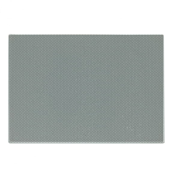 Mermaid Tail Cutting Board, Simplistic Repetitive Pattern of Fish Scales Modern Monochrome, Decorative Tempered Glass Cutting and Serving Board, in 3 Sizes, by Ambesonne