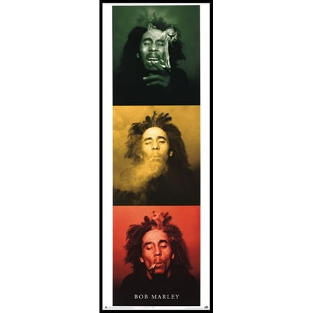Bob Marley - 3 Pics Door Poster Poster Print