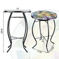 Wonder Garden Mosaic Side Table Outdoor for Patio, Indoor Accent Table Coffee Table for Bistro