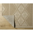 thumbnail image 4 of Hauteloom Olina Moroccan Outdoor Area Rug for Living Room, Patio, Terrace - Traditional Trellis Diamond Carpet - Beige, Cream - 5'2" x 7', 4 of 7
