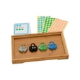 thumbnail image 2 of 4 piezas aprendizaje s juguetes educativos juegos preescolares ñas pequeñas con bandeja Sunnimix Candado de código, 2 of 8