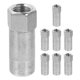 thumbnail image 1 of unbranded 8Ud Acoplador Para Pistola De Metal Plata Compatible Con Herramientas De Engrase Y Fácil Reemplazo, 1 of 7
