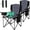 Black, variant on SUNSPIRE Oversized Camping Folding Chair 2-Pack, Heavy Duty Lightweight Portable Chair with Cup Holder Side Pocket for Outdoor Beach Sports Fishing Blue