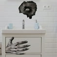 thumbnail image 5 of sruoe Halloween Wall Stickers, Halloween Indoor Decoration, Halloween Human Face Handprint Toilet Toilet Cover Horror Wall Sticker, Halloween Home Decorations, 5 of 6