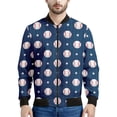 thumbnail image 3 of Chaqueta de béisbol con estampado 3D de moda para hombre, sudadera deportiva de gran tamaño, camisetas de manga larga, chaquetas de bombardero de calle con cremallera, abrigo, 3 of 5