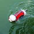 thumbnail image 6 of Dog Swimsuit Life Jacket for Swimming | High Buoyancy Pet Safety Vest with Rescue Handle, Adjustable Straps, Bright Red Polyester, Tear-Resistant, Size M, 1 Piece, 6 of 7