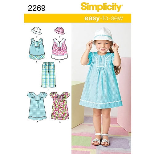 Simplicity Childs' Size 3-8 Dresses Pattern, 1 Each - Walmart.com ...