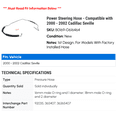 thumbnail image 2 of Power Steering Hose - Compatible with 2000 - 2002 Cadillac Seville 2001, 2 of 2