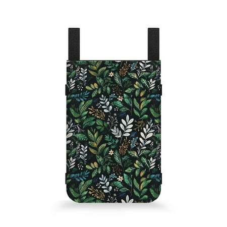 COEQINE Green Leaf Crutch Case Forearm Crutch Bag Pouch Crutch Pocket Pouch Lightweight Broken Foot Underarm Crutch to Keep Item Safety Medical Crutch Accessories for Adults
