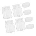 thumbnail image 3 of Plastic Wide Mouth Laboratory Bottles for Storage 4Pcs Transparent Leakproof Design, 3 of 5
