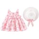 thumbnail image 3 of Vestido de princesa con lazo, sin mangas, floral, vintage, con sombrero para el sol, vestido de fiesta, falda, 3 of 5