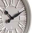 thumbnail image 2 of 15.5" Gray Shiplap Wall Clock with Raised Roman Numerals, 2 of 6