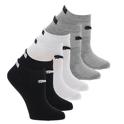 Puma 2 Pack AllSport Crew Socks White//Gray Women/'s Shoe Size 4-10.5 NEW!