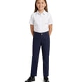 thumbnail image 3 of French Toast Girls' Straight-Leg School Uniform Pants Color: navy Size: 8, 3 of 5