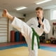 thumbnail image 5 of Cinturón de Karate, Taekwondo, Dojo y Judo, de doble aguja y ocho hilos, hecho a mano, Baotou, de doble capa, con núcleo interior de fieltro de algodón., 5 of 6
