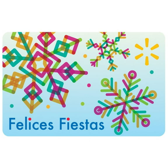 Colorful Felices Fiestas Walmart Gift Card