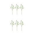 thumbnail image 3 of Ounissouiy 3x Tallos Verdes Falsos Púrpuras De Bajo Mantenimiento Para Decoración Del Hogar Fácil De Limpiar Ecológico Verde Elegante verde 2Conjunto, 3 of 6